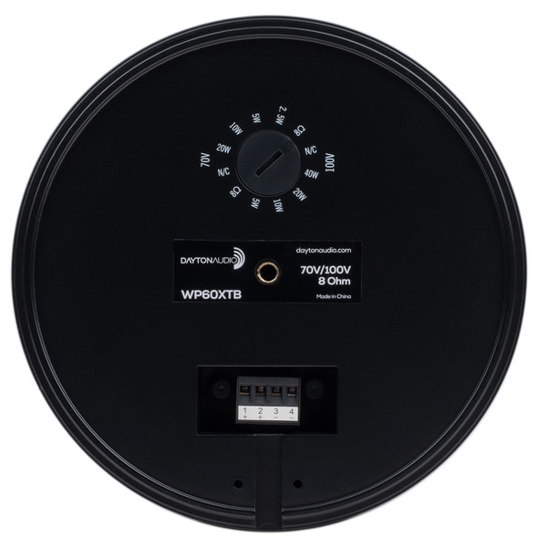 Main product image for Dayton Audio 6-1/2" Pendant/Landscape Speaker 70V/100V/8 Ohm Black WP60XTB310-094